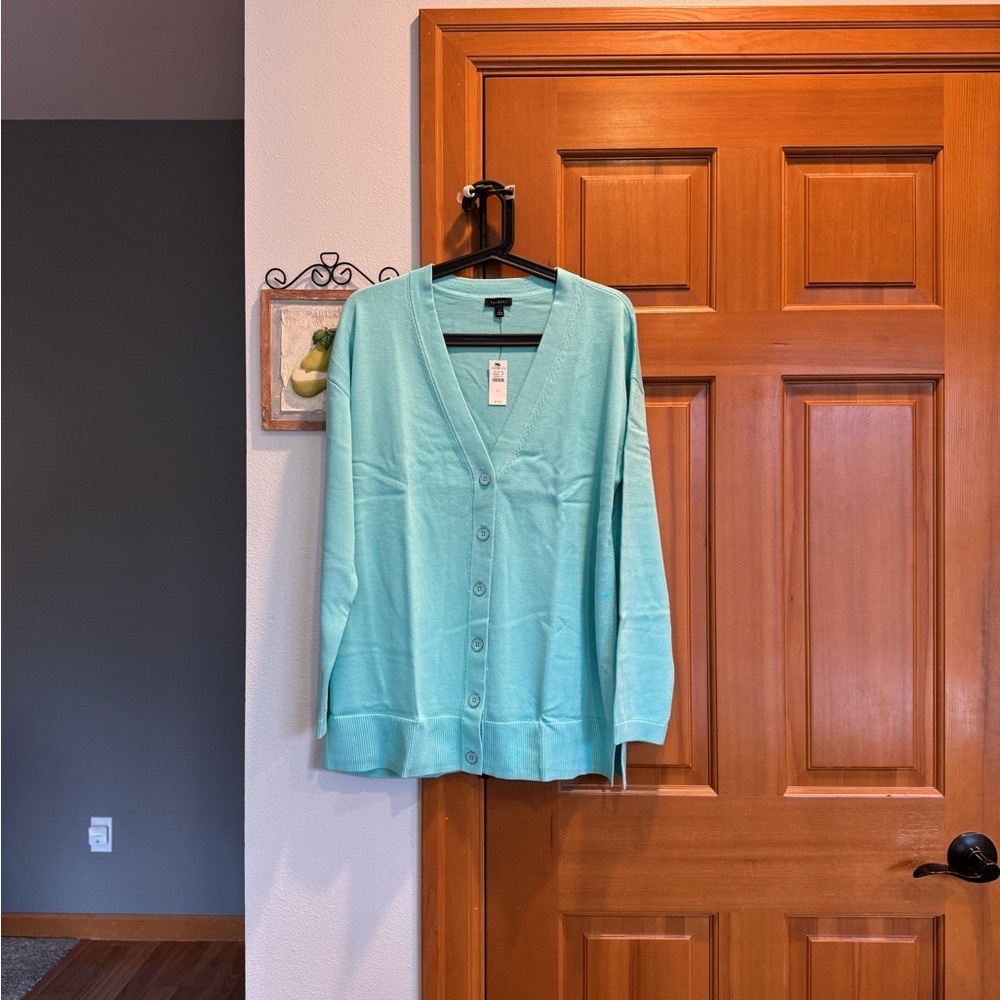 Brand new, teal blue, Talbots cardigans